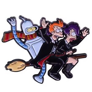 Futurama 1999 Sitcom Cartoon, Futurama Cartoon Dressed as Harry Potter Pin
